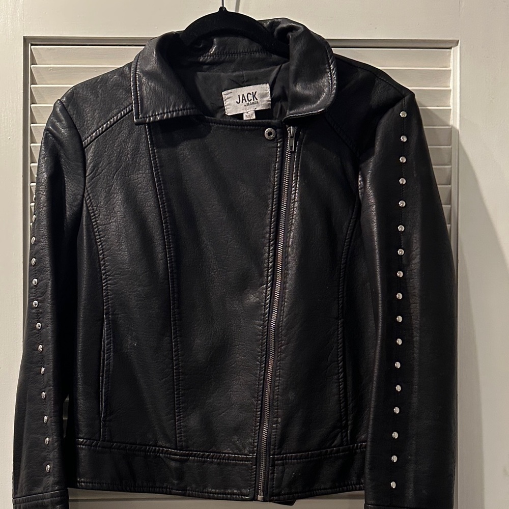 Jack by BB Dakota Black Studded Leather Jacket